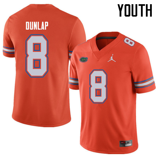 Jordan Brand Youth #8 Carlos Dunlap Florida Gators College Football Jerseys Sale-Orange